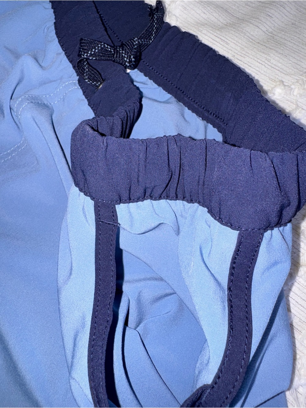 Vintage Y2K Patagonia Women’s Surf / Swim Shorts – Powder Blue & Navy – L - Picture 5 of 12